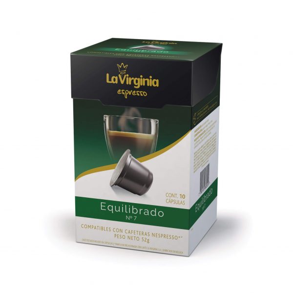 Cápsulas de café variedad Equilibrado La Virginia Promo 10% OFF Nespresso Compatibles