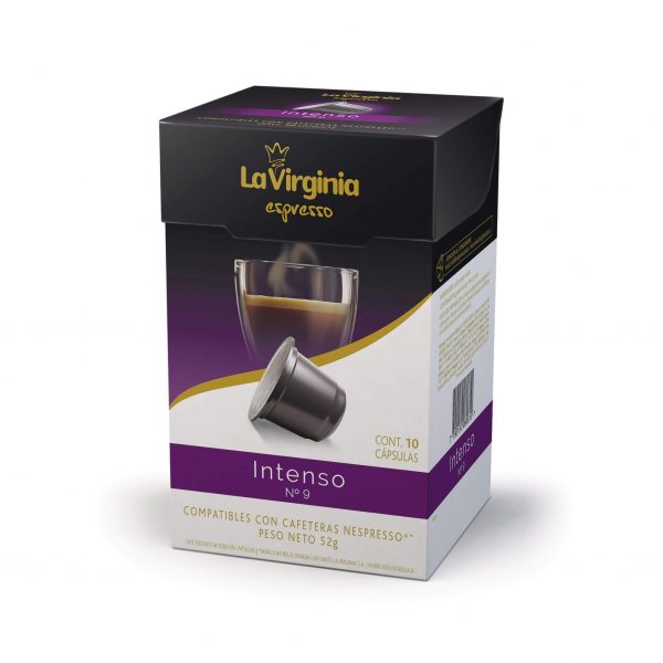 Cápsulas de café variedad Intenso La Virginia Promo 5% OFF Nespresso Compatibles