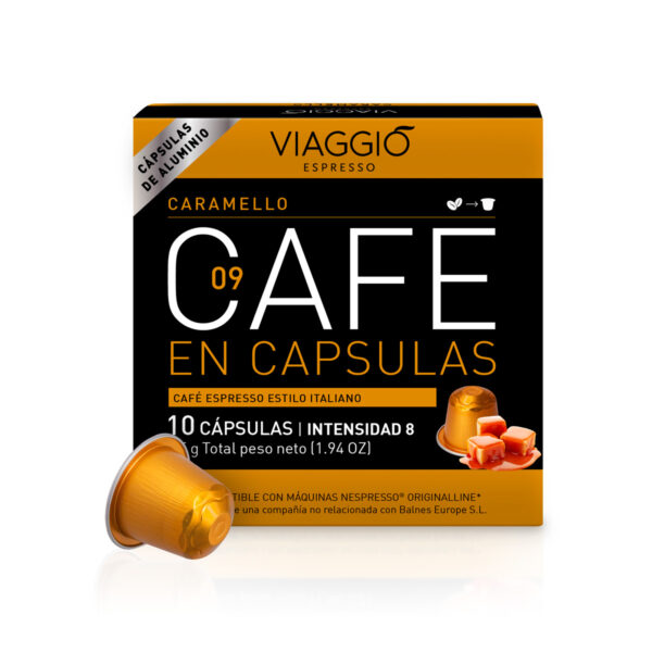 Nuevas aluminio! Cápsulas de café Caramello Viaggio Espresso - Cápsulas Nespresso compatibles