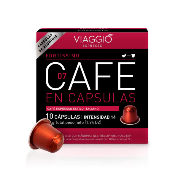 Nuevas aluminio! Cápsulas de café Fortissimo Viaggio Espresso - Cápsulas Nespresso compatibles