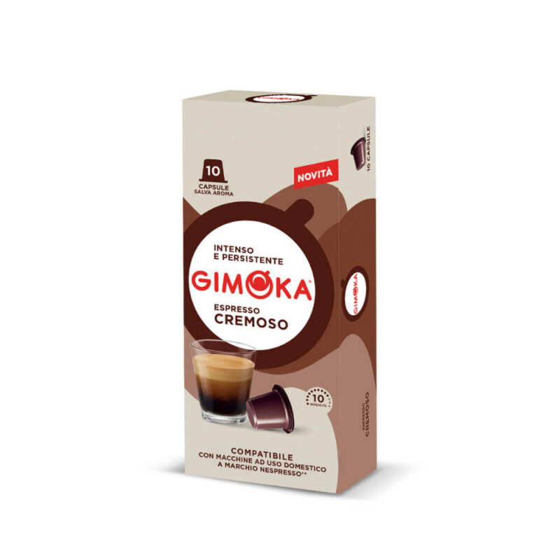 Cápsulas de Café Cremoso Gimoka Italia - Cápsulas Nespresso compatibles