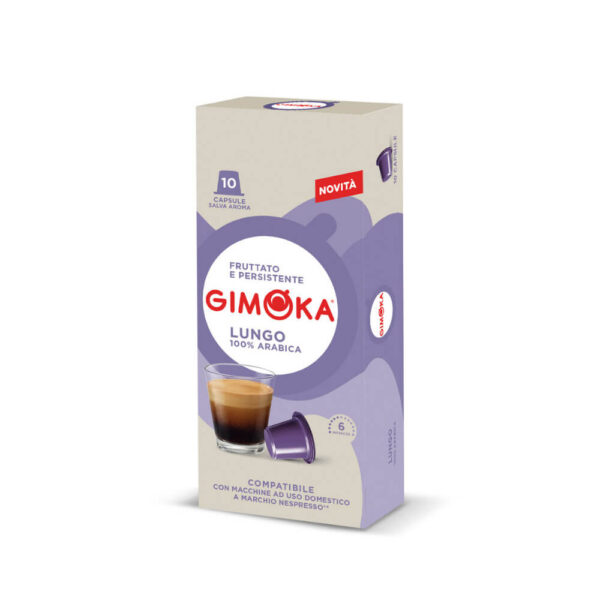 Cápsulas de Café Lungo Gimoka Italia - Cápsulas Nespresso compatibles