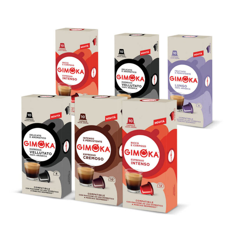 Pack 60 Cápsulas de Café Gimoka Italia - Cápsulas Nespresso compatibles