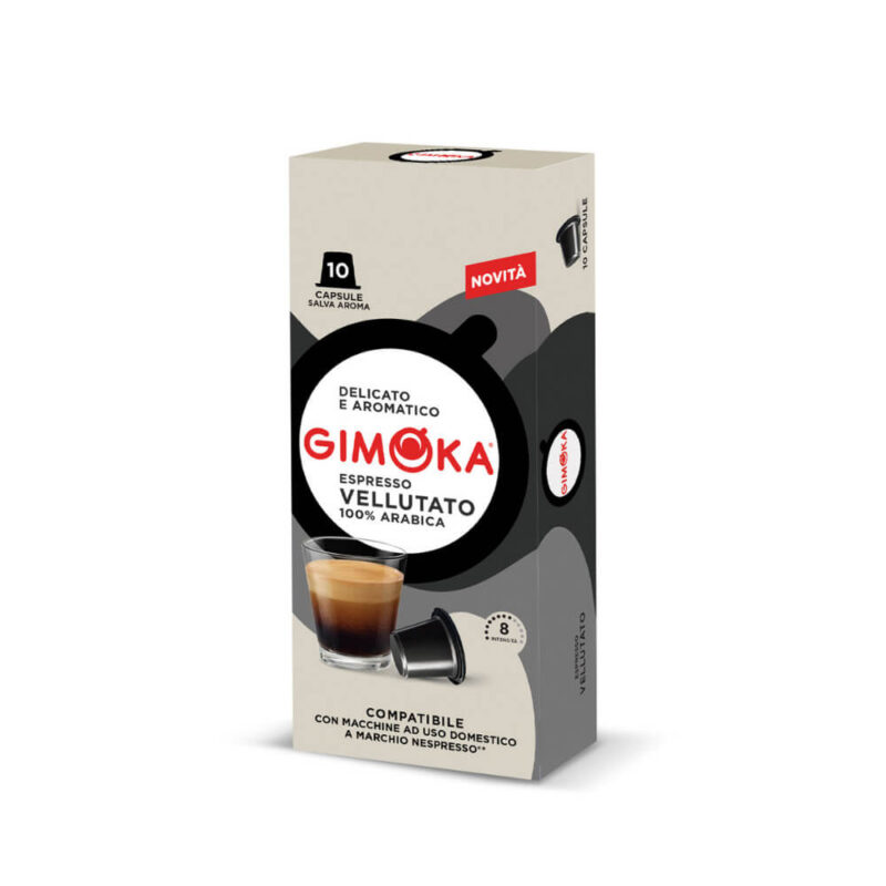 Cápsulas de Café Vellutato Gimoka Italia - Cápsulas Nespresso compatibles