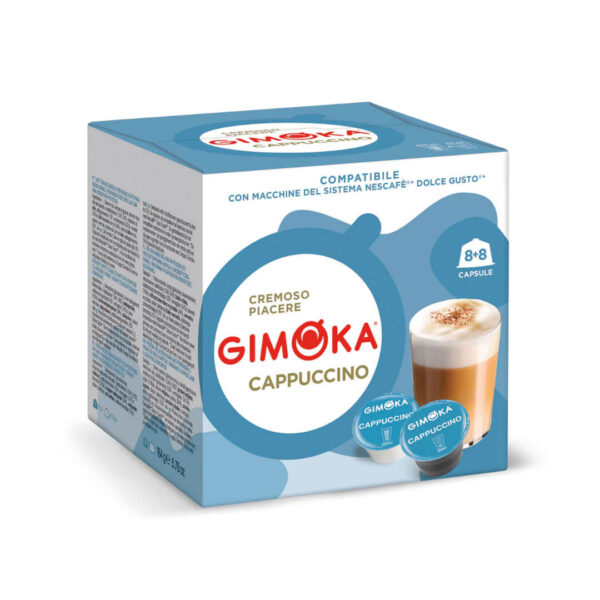 Cápsulas café Cappuccino Gimoka - cápsulas Dolce Gusto compatibles