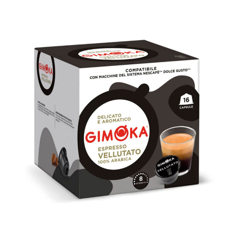 Cápsulas café Vellutato Gimoka - cápsulas Dolce Gusto compatibles