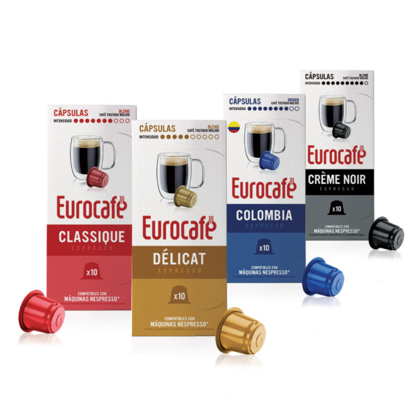 Cápsulas de café compatibles con Nespresso - Eurocafé café de especialidad