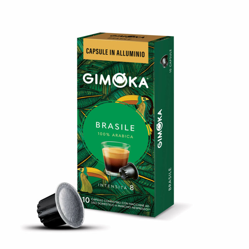 NUEVAS - Cápsulas de café aluminio Brasile Gimoka Italia - Cápsulas Nespresso compatibles
