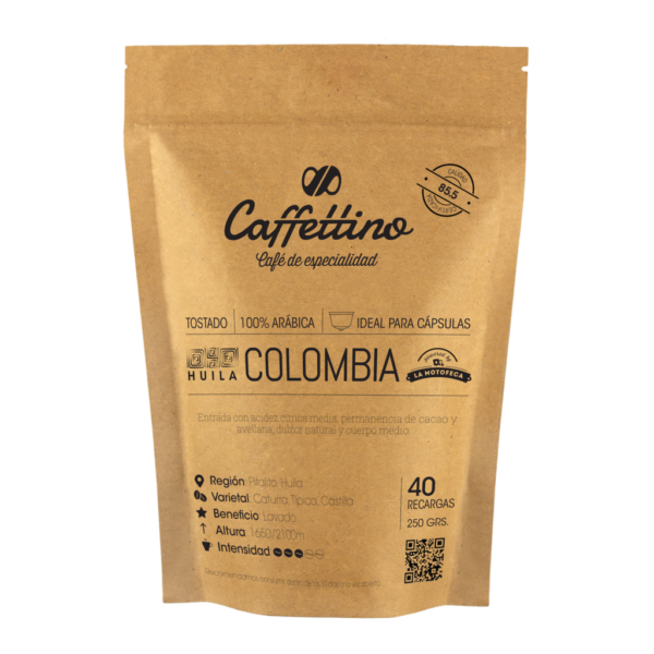 Café tostado molido Colombia - Molienda justa - Cápsulas Dolce Gusto Caffettino