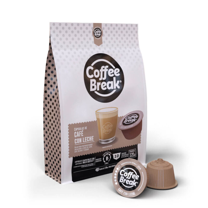 Cápsulas de Café con leche Coffee Break - Cápsulas Dolce Gusto compatibles