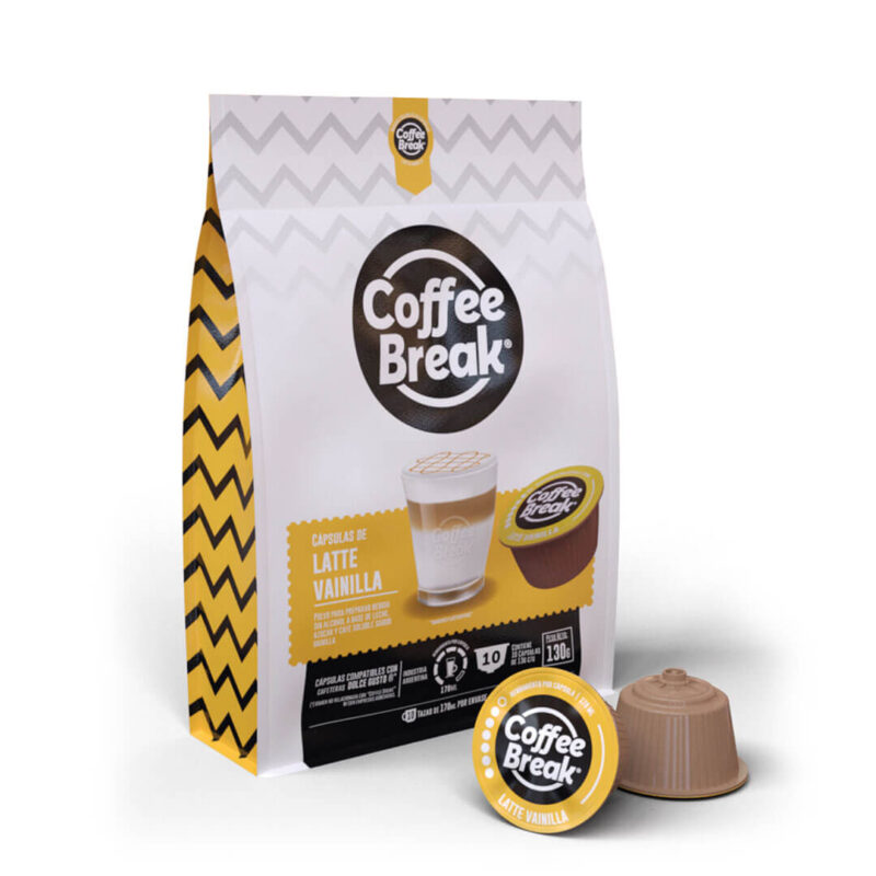 Cápsulas de Latte vainilla Coffee Break - Cápsulas Dolce Gusto compatibles