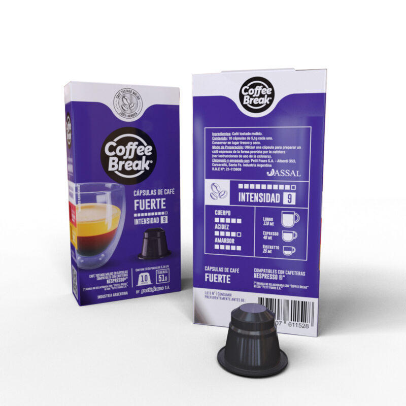 Cápsulas de Café fuerte Coffee Break - Cápsulas Nespresso compatibles