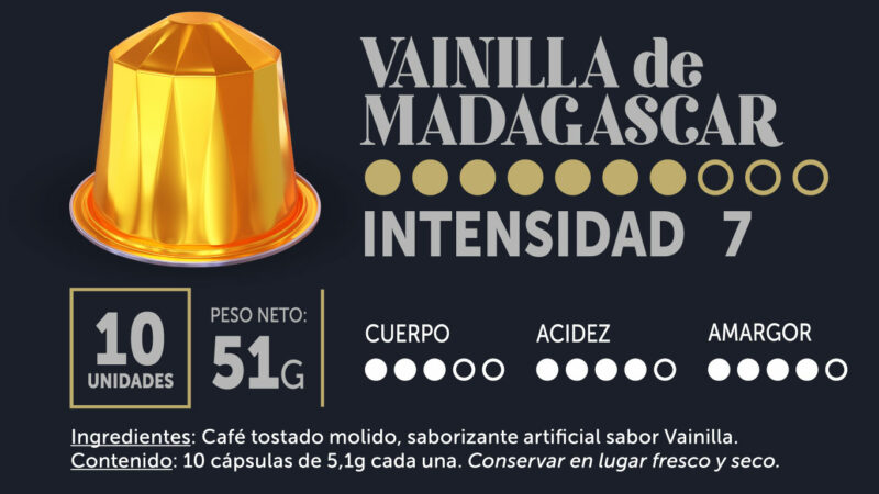 Cápsulas de Café saborizado con vainilla Coffee Break - Cápsulas Nespresso compatibles