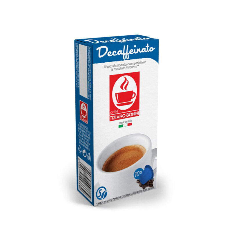 Cápsulas de café Decaffeinato Bonini Italia - Cápsulas Nespresso compatibles