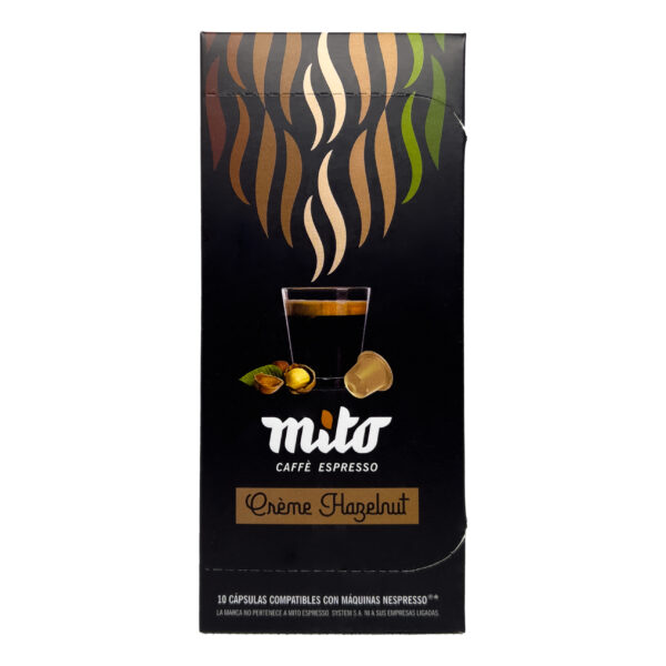 Cápsulas de café Creme Hazelnut Mito Espresso - Cápsulas Nespresso compatibles