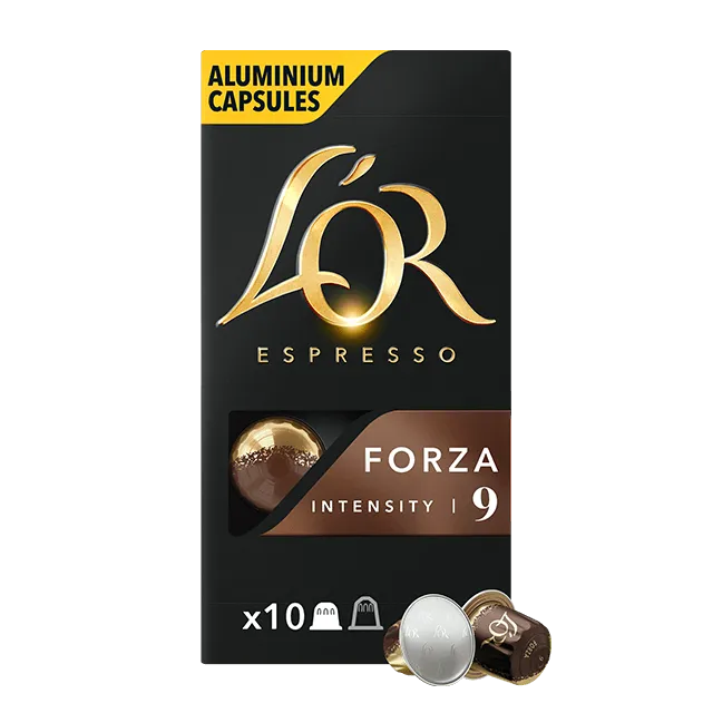 Cápsulas Nespresso compatibles - Cafe Lor Forza - cápsulas aluminio Francia