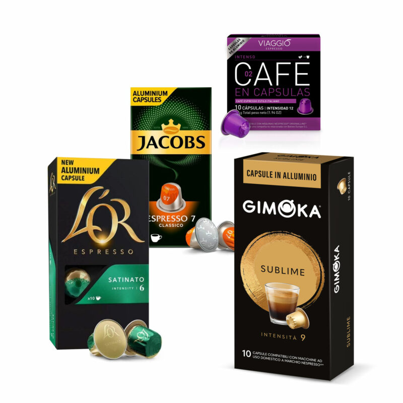 Packs Nations - 40 cápsulas Nespresso compatibles - Cápsulas aluminio