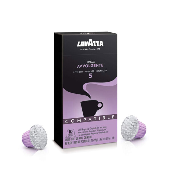 Cápsulas Nespresso compatibles - Cafe Lavazza Lungo Avvolgente