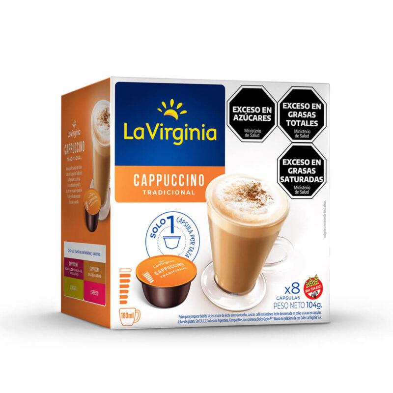 Cápsulas de Cappuccino la Virginia - Cápsulas Dolce Gusto compatibles - decapsulas
