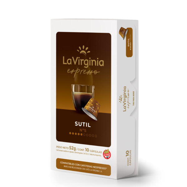 Cápsulas de café variedad Sutil La Virginia Nespresso Compatibles - decapsulas
