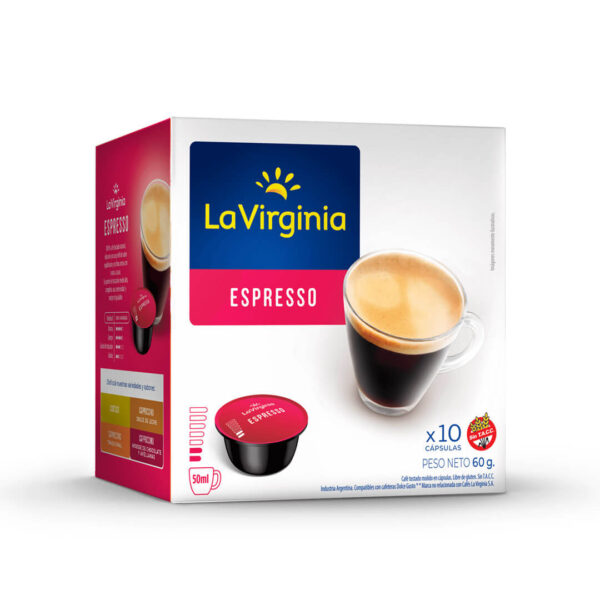 Cápsulas de Espresso la Virginia - Cápsulas Dolce Gusto compatibles - decapsulas