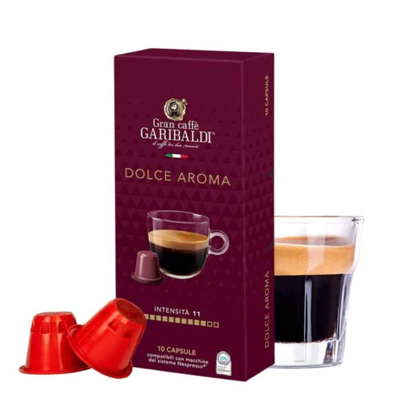 Cápsulas de Café Garibaldi Dolce Aroma - Cápsulas Nespresso compatibles - decapsulas