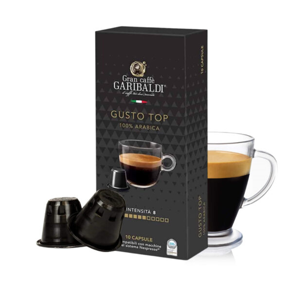 Cápsulas de Café Garibaldi Gusto Top - Cápsulas Nespresso compatibles - decapsulas